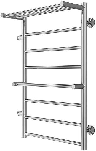 Полотенцесушитель водяной лесенка Terminus Анкона П8 500х800 бп500 слева полированная сталь 4670078531476