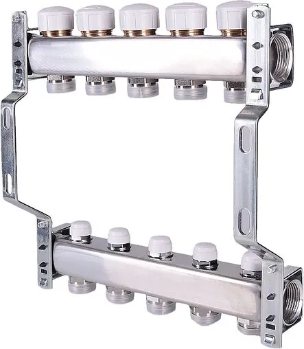 Группа коллекторная без расходомеров 6 отводов 1&quot;в/в x ¾&quot;ек Valtec VTc.582.EMNX.0606