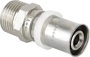 Муфта пресс переходная 16мм x ½"н Valtec VTm.201.N.001604 Муфта пресс переходная 16мм x ½"н Valtec VTm.201.N.001604, 1