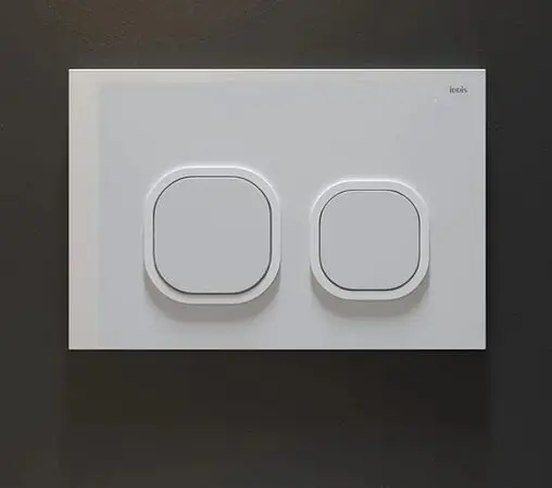 Клавиша смыва для унитаза IDDIS Uniglass UNG01GWi77 стекло/белый