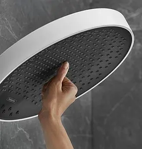 Лейка верхнего душа с настенным креплением Hansgrohe Rainfinity 250 3jet белый матовый/графит 26232700 Лейка верхнего душа с настенным креплением Hansgrohe Rainfinity 250 3jet белый матовый/графит 26232700, 3