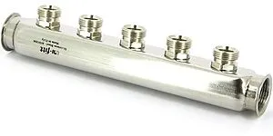 Коллектор распределительный проходной 5 отводов 1&quot;в/в x ¾&quot;ек Uni-fitt 430I4305, 3