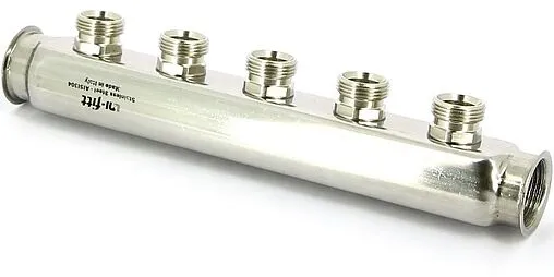 Коллектор распределительный проходной 5 отводов 1&quot;в/в x ¾&quot;ек Uni-fitt 430I4305