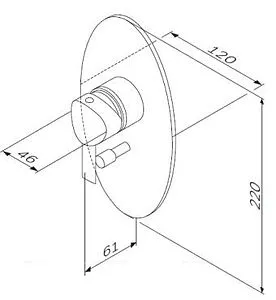 Смеситель для ванны скрытого монтажа Am.Pm Awe хром F1585000 Смеситель для ванны скрытого монтажа Am.Pm Awe хром F1585000, 2