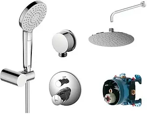 Душевая система с термостатом для душа Ideal Standard Ceratherm хром BD006XC Душевая система с термостатом для душа Ideal Standard Ceratherm хром BD006XC, 1
