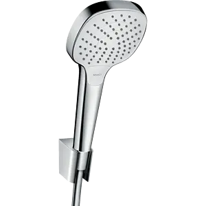 Лейка ручного душа Hansgrohe Croma Select E 110 Vario 3jet EcoSmart хром/белый 26813400 Лейка ручного душа Hansgrohe Croma Select E 110 Vario 3jet EcoSmart хром/белый 26813400, 3