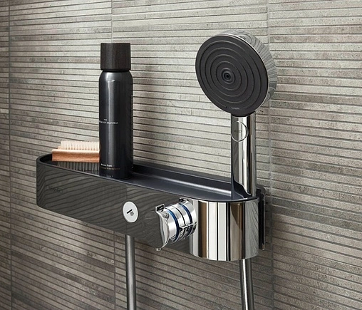 Термостат для душа Hansgrohe ShowerTablet Select 400 черный матовый 24360670