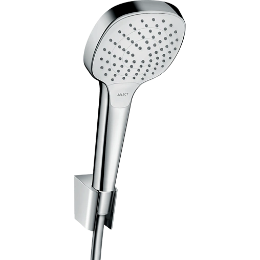 Лейка ручного душа Hansgrohe Croma Select E 110 Vario 3jet EcoSmart хром/белый 26813400