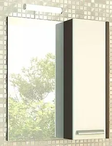 Шкаф-зеркало Comforty Барселона 60 белый/венге 00003124185CF Шкаф-зеркало Comforty Барселона 60 белый/венге 00003124185CF, 1