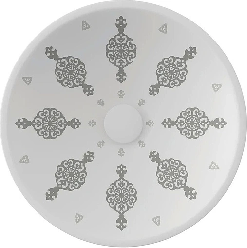 Раковина ISVEA IsveArte 45 белый/декор Patrizia 10SY66045SV-PTZ