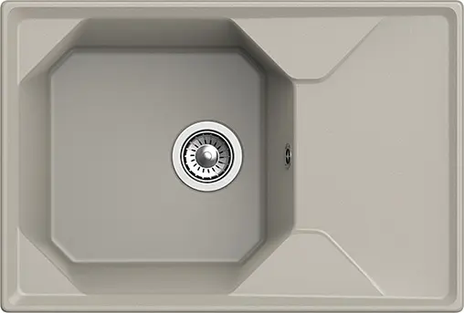 Мойка кухонная GranFest Unique U-740L топаз