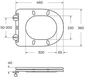 Унитаз подвесной безободковый BelBagno Flay-R белый BB053CHR/SC Унитаз подвесной безободковый BelBagno Flay-R белый BB053CHR/SC, 3