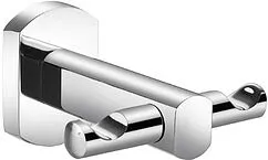 Крючок двойной Milardo Neva хром NEVSM10M41 Крючок двойной Milardo Neva хром NEVSM10M41