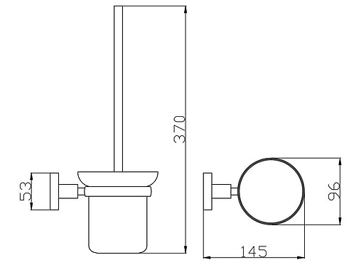 Ёршик для унитаза Rav Slezak Colorado хром COA0500