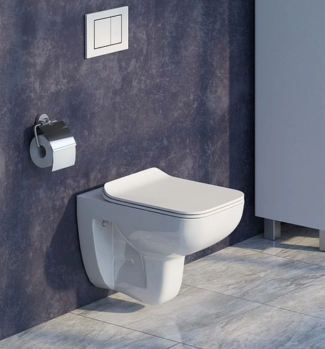 Унитаз подвесной безободковый IDDIS Vibe белый VIBRDSEi25