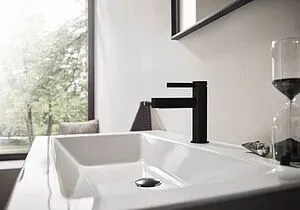 Кран для раковины Hansgrohe Finoris 100 чёрный матовый 76013670 Кран для раковины Hansgrohe Finoris 100 чёрный матовый 76013670, 3