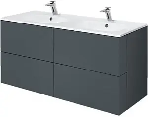 Тумба-умывальник подвесная Am.Pm Spirit 2.0 120 графит M70AFHD1202GM+M70AWCD1202WG Тумба-умывальник подвесная Am.Pm Spirit 2.0 120 графит M70AFHD1202GM+M70AWCD1202WG, 1