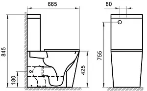 Бачок для унитаза BelBagno Sfera-R белый BB2141T Бачок для унитаза BelBagno Sfera-R белый BB2141T, 2