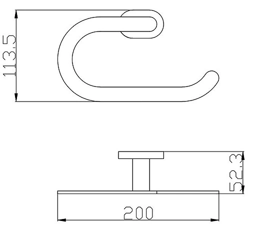 Полотенцедержатель Rav Slezak Yukon хром/белый YUA0401CB