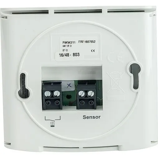 Проводной комнатный терморегулятор НО/НЗ 230В WATTS BT-D белый 10025806