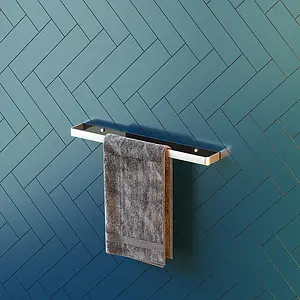 Полотенцедержатель Damixa Jupiter чёрный матовый/алюминий DA77346400, 5