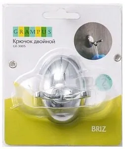 Крючок двойной Grampus Briz хром GR-3005, 3