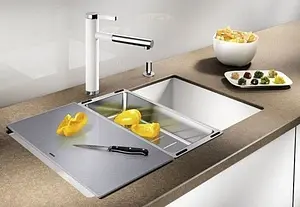 Разделочная доска Blanco Subline стекло серебристое 227699 Разделочная доска Blanco Subline стекло серебристое 227699, 3