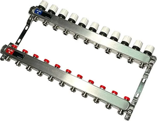 Группа коллекторная без расходомеров 11 отводов 1&quot;в/в x ¾&quot;ек Uni-fitt TECHNO 451W4311