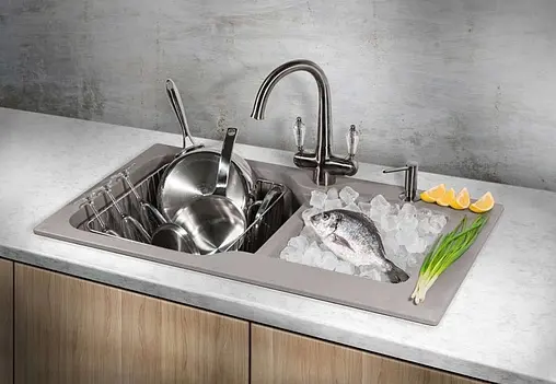 Мойка кухонная Omoikiri Maru 86-2-BE ваниль 4993285