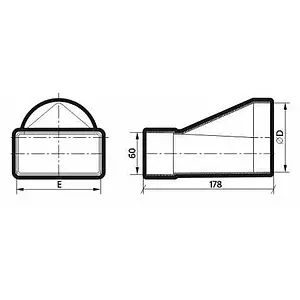 Переходник плоский/круглый ЭРА 612 СП 10КП Переходник плоский/круглый ЭРА 612 СП 10КП, 2