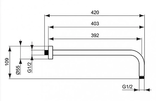 Комплект для душа 7 в 1 Ideal Standard Alpha хром BD003AA