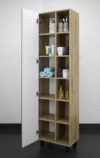 Шкаф-пенал напольный Домино Craft 50 дуб вотан DCr2217P