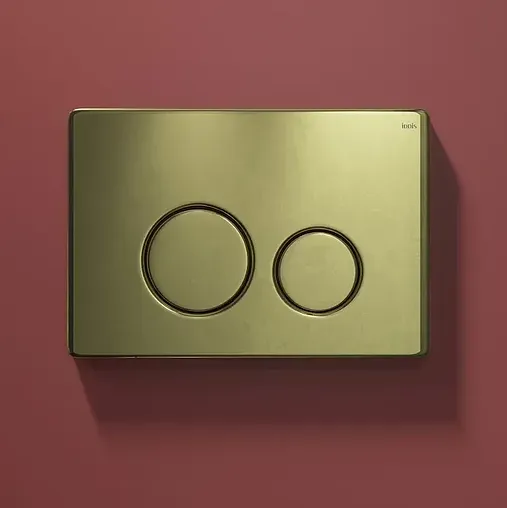 Клавиша смыва для унитаза IDDIS Unisteel 001 UNS01GGi77 матовое золото