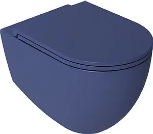 Унитаз подвесной безободковый ISVEA Infinity Vortex синий матовый 10NF02003-2Z Унитаз подвесной безободковый ISVEA Infinity Vortex синий матовый 10NF02003-2Z, 1