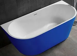 Ванна акриловая Abber 170x80 белый/панель Blue AB9216-1.7DB, 1