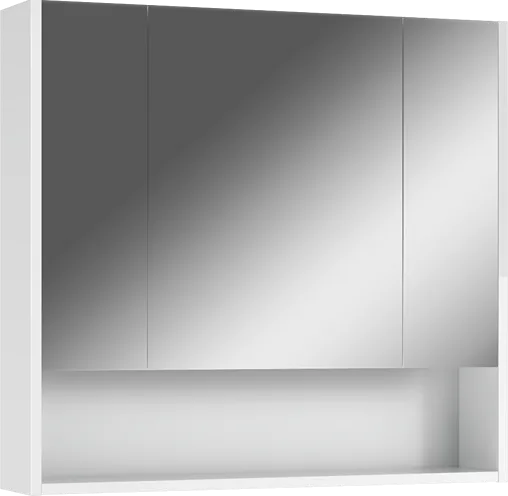 Шкаф-зеркало Айсберг Ева 80 белый DA5923HZ