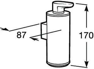 Дозатор для жидкого мыла Roca Hotels хром 816722001, 2