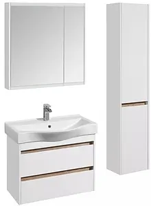 Шкаф-зеркало Aquaton Нортон 80 белый глянец 1A249202NT010 Шкаф-зеркало Aquaton Нортон 80 белый глянец 1A249202NT010, 4