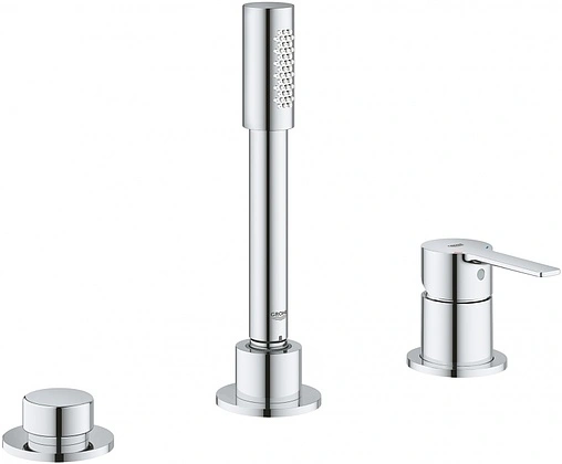 Смеситель на борт ванны на 3 отверстия Grohe Lineare хром 19965001