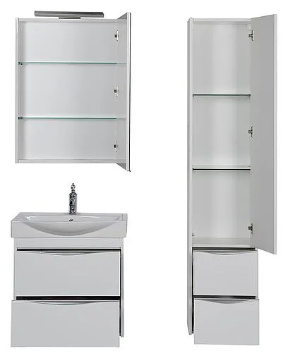 Шкаф-зеркало Aquanet Франка 65 R белый 00183043