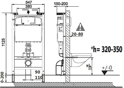 Комплект 4 в 1 Roca Dama Senso 893104680