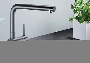 Смеситель для кухни с выдвижным изливом Blanco Linus-S антрацит 516688, 3