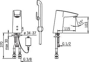 Смеситель для раковины с гигиеническим душем Oras Cubista хром 2816F Смеситель для раковины с гигиеническим душем Oras Cubista хром 2816F, 2