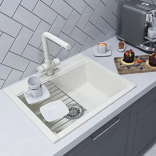 Мойка кухонная Aquaton Делия 60.2 жемчуг 1A715232LD240 Мойка кухонная Aquaton Делия 60.2 жемчуг 1A715232LD240