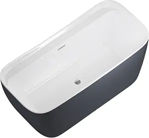 Ванна акриловая отдельностоящая Allen Brau Infinity 2 170x78 белый/панель антрацит 2.21002.20/AM Ванна акриловая отдельностоящая Allen Brau Infinity 2 170x78 белый/панель антрацит 2.21002.20/AM, 1