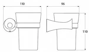 Стакан IDDIS Vico хром VICSBC1i45 Стакан IDDIS Vico хром VICSBC1i45, 2