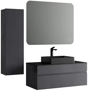 Тумба под умывальник подвесная Raval Decent 100 антрацит Dec.01.100/A/RL, 5