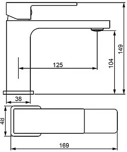 Смеситель для раковины Damixa Gala чёрный матовый 530210300 Смеситель для раковины Damixa Gala чёрный матовый 530210300, 2