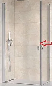 Душевая дверь 800мм прозрачное стекло Ravak Chrome CRV1-80 1QV40C01Z1, 1