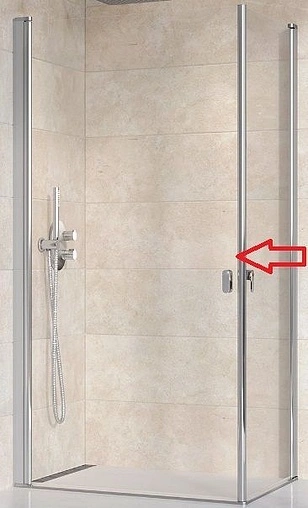 Душевая дверь 800мм прозрачное стекло Ravak Chrome CRV1-80 1QV40C01Z1